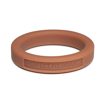 Perfect Fit Hefty Ring 1.4 in. Silicone Intimate Ring - Vanilla/Ivory/Beige