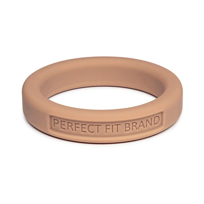 Perfect Fit Hefty Ring 1.4 in. Silicone Ring - Tan/Light Brown/Mocha