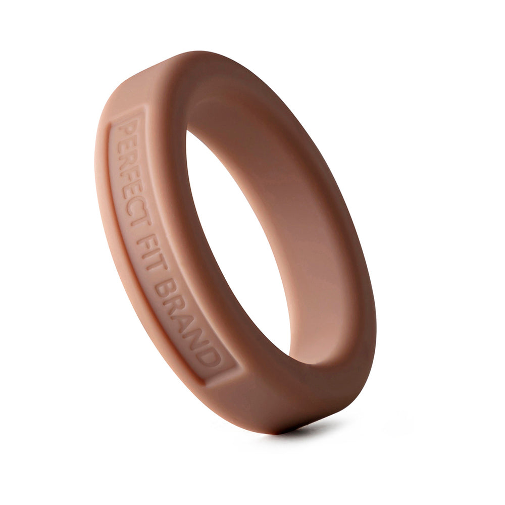 Perfect Fit Hefty Ring 1.4 in. Silicone Skintone - Brown