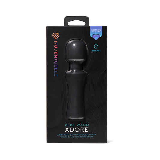 Nu Sensuelle Adore XLR8 Wand with Heat – Black