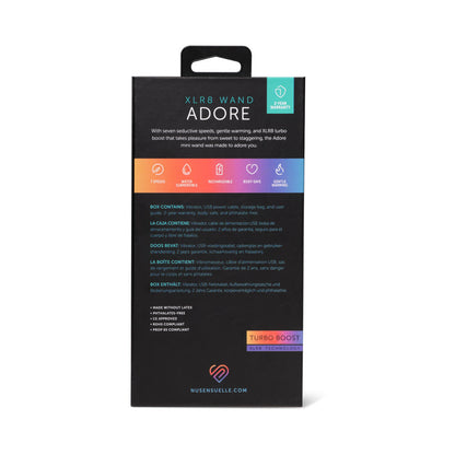 Nu Sensuelle Adore XLR8 Wand with Heat – Hot Pink