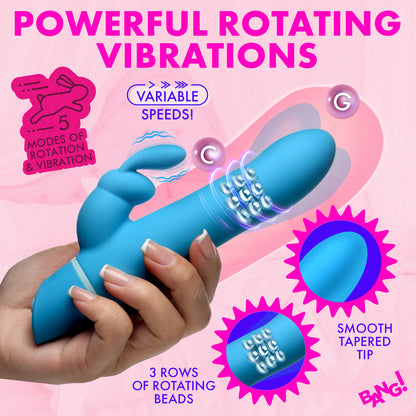 BANG! Silicone Rabbit Vibrator – Blue