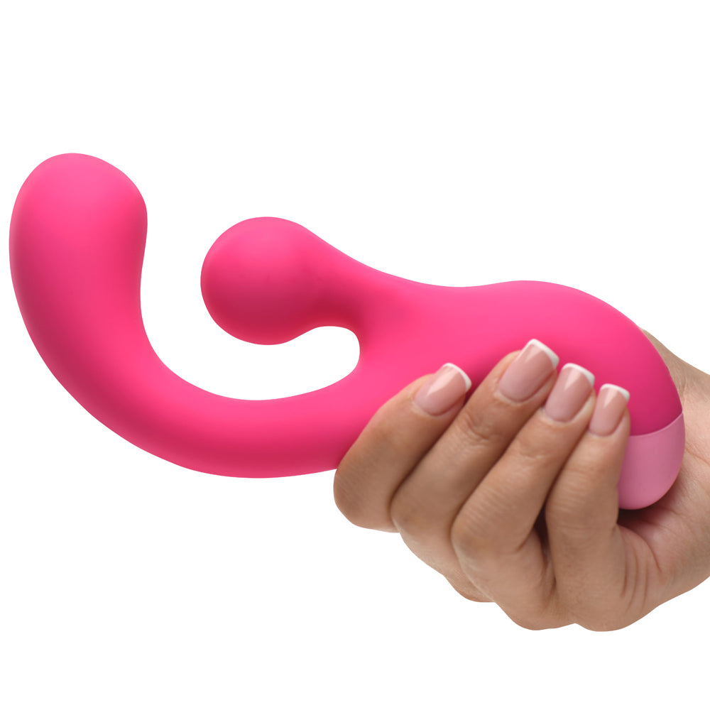 BANG! Gyro Rabbit Silicone Vibrator – Hot Pink