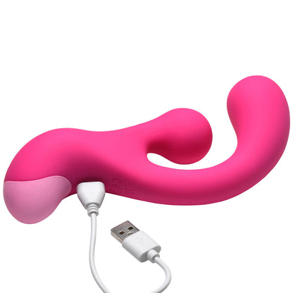BANG! Gyro Rabbit Silicone Vibrator – Hot Pink