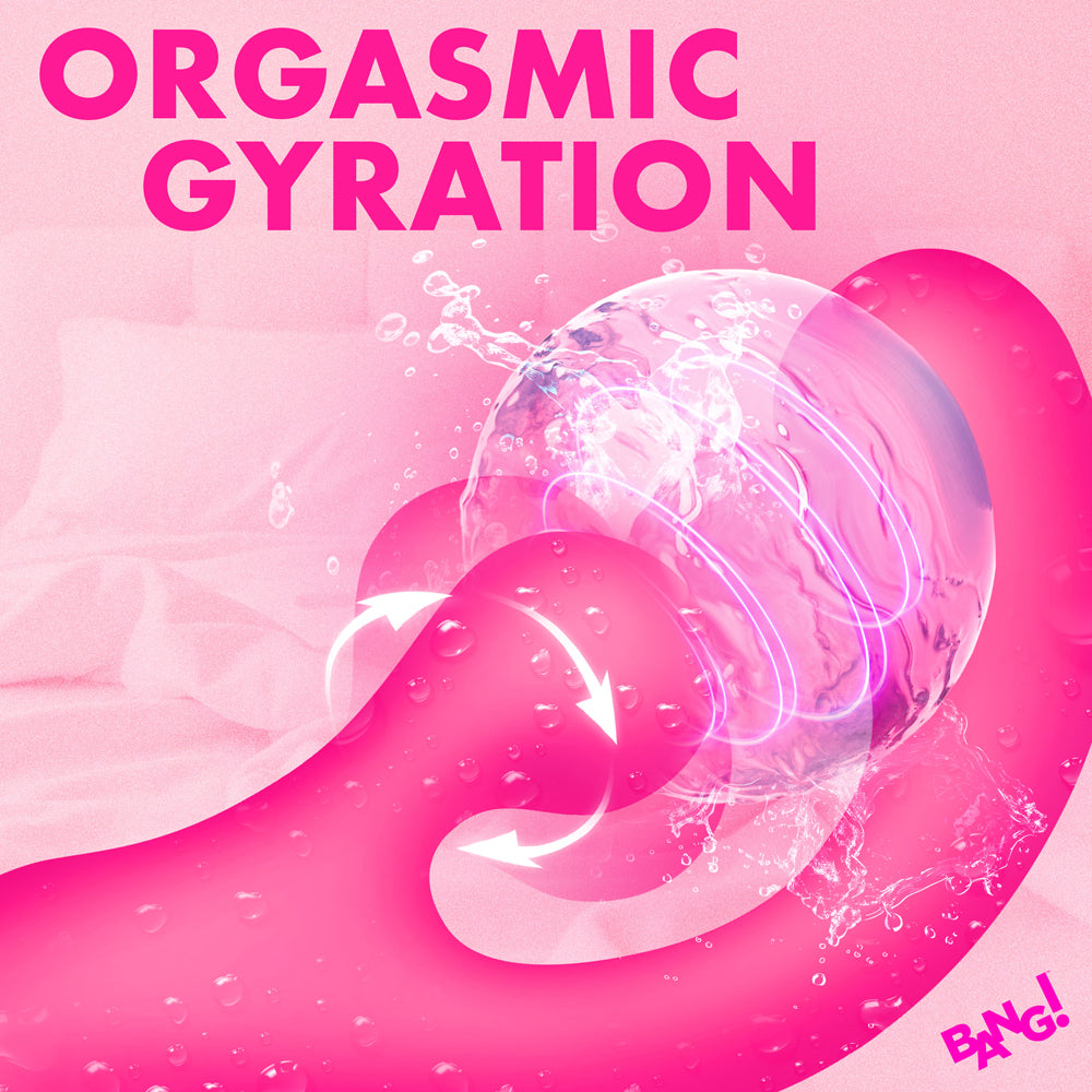 BANG! Gyro Rabbit Silicone Vibrator – Hot Pink