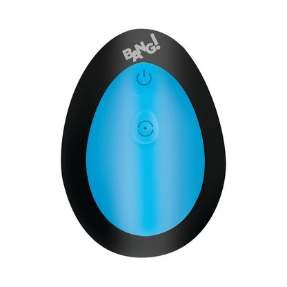 BANG! Thrusting & Vibrating Silicone Butt Plug – Blue