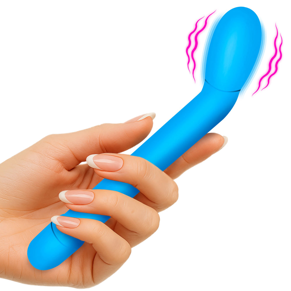 BANG! Slim G-Spot Vibrator – Blue Silicone
