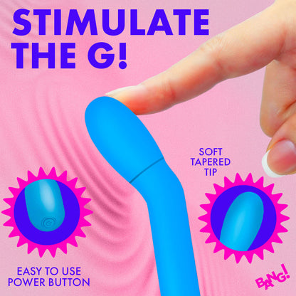 BANG! Slim G-Spot Vibrator – Blue Silicone