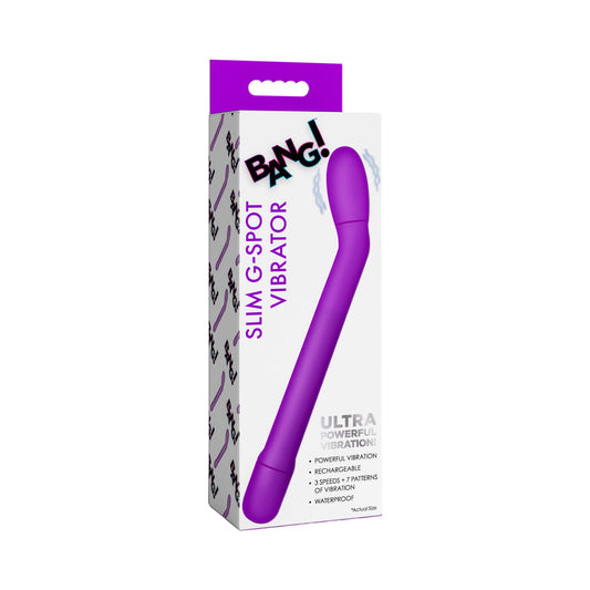 BANG! Slim G-Spot Vibrator – Purple Silicone