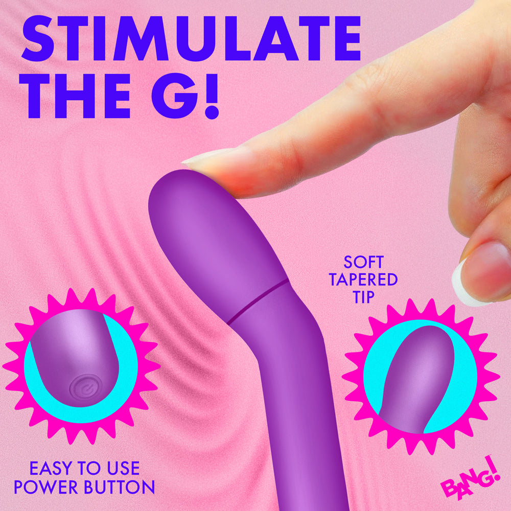 BANG! Slim G-Spot Vibrator – Purple Silicone