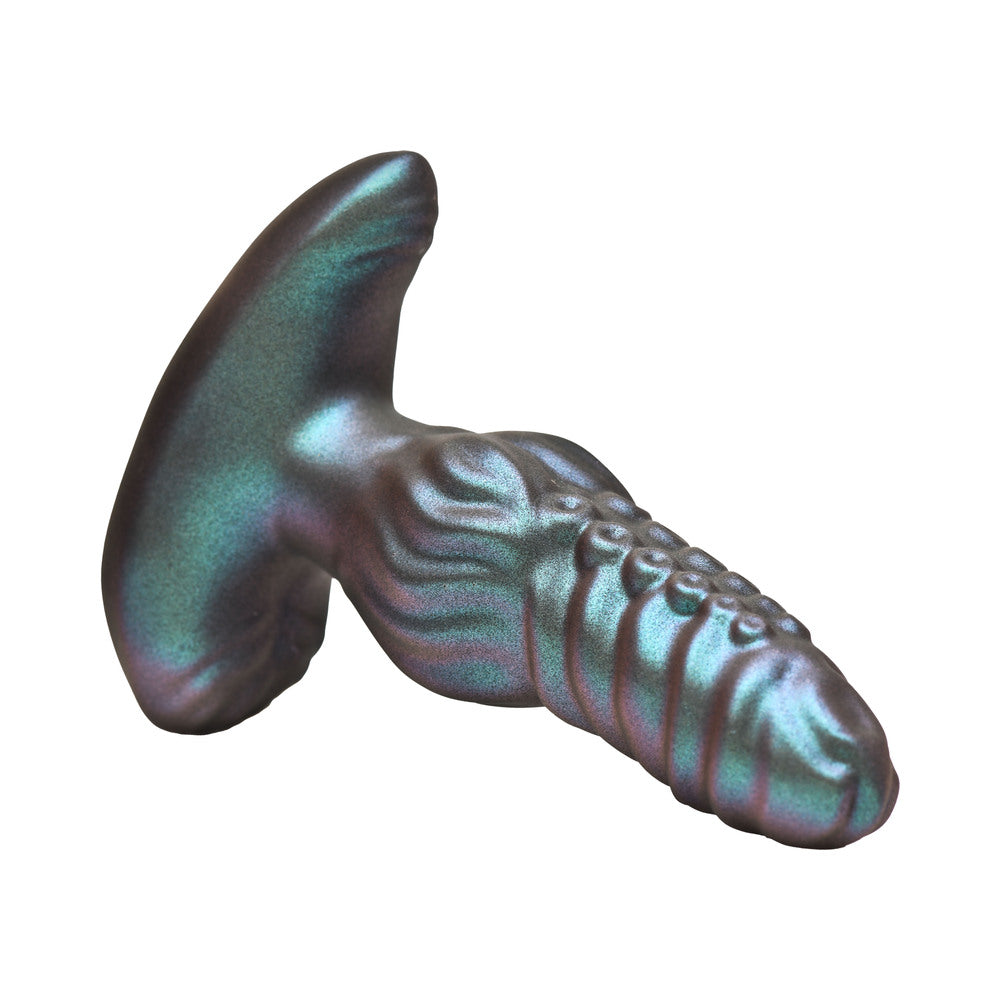 Creature Cocks Octo-Squirm Vibrating & Squirming Silicone Anal Plug - Teal
