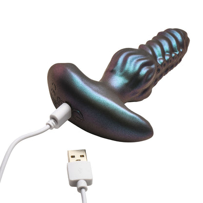 Creature Cocks Octo-Squirm Vibrating & Squirming Silicone Anal Plug - Teal
