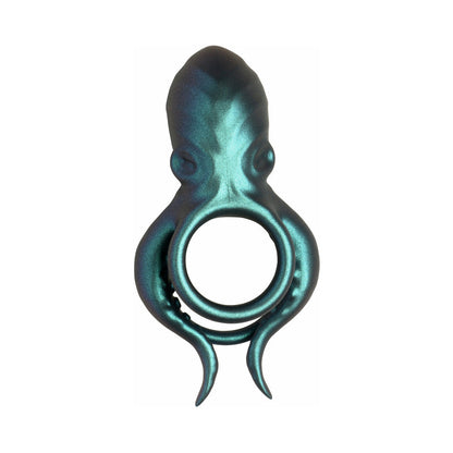 Creature Cocks Octo-Grip Vibrating Silicone Cock Ring – Teal