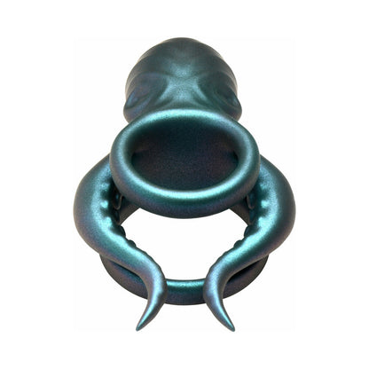 Creature Cocks Octo-Grip Vibrating Silicone Cock Ring – Teal