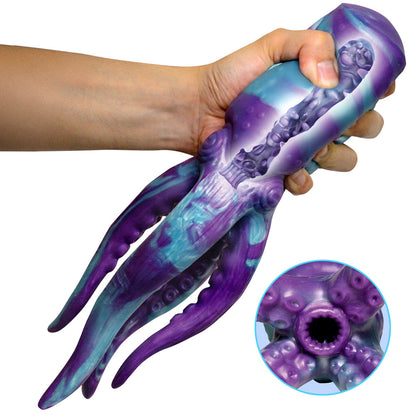 Creature Cocks Tentacle Silicone Masturbator – Teal/Purple