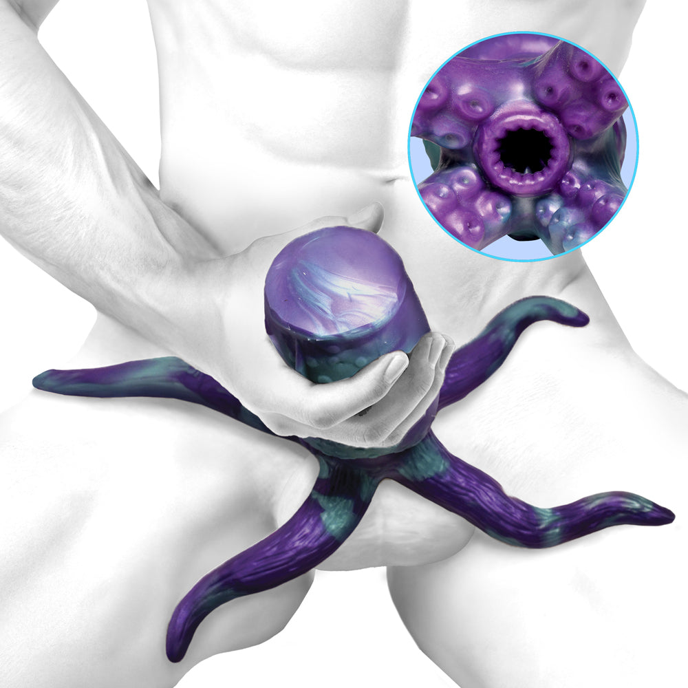 Creature Cocks Tentacle Silicone Masturbator – Teal/Purple