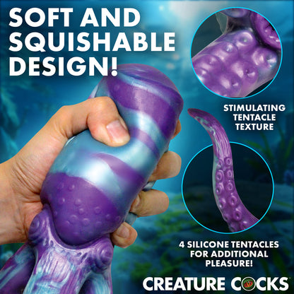 Creature Cocks Tentacle Silicone Masturbator – Teal/Purple