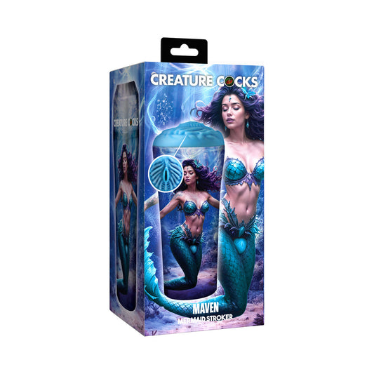 Creature Cocks Maven Mermaid Stroker – Black and Blue