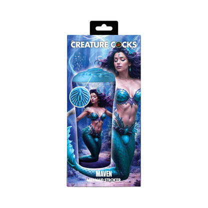 Creature Cocks Maven Mermaid Stroker – Black and Blue
