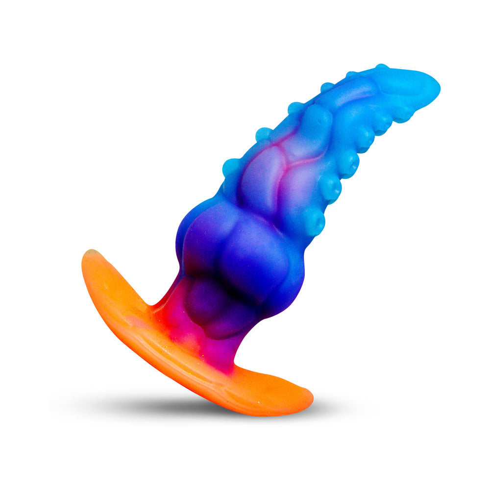 Creature Cocks Glowtopus Glow-in-the-Dark Silicone Anal Plug – Multi-Color