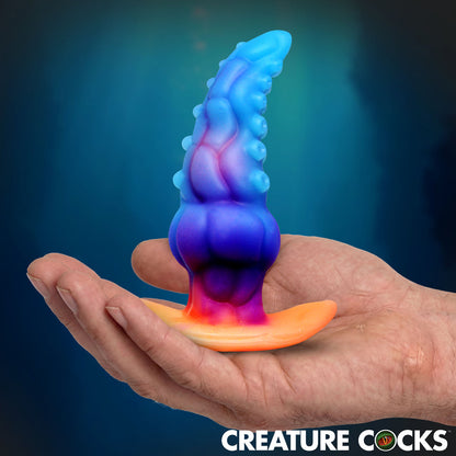 Creature Cocks Glowtopus Glow-in-the-Dark Silicone Anal Plug – Multi-Color