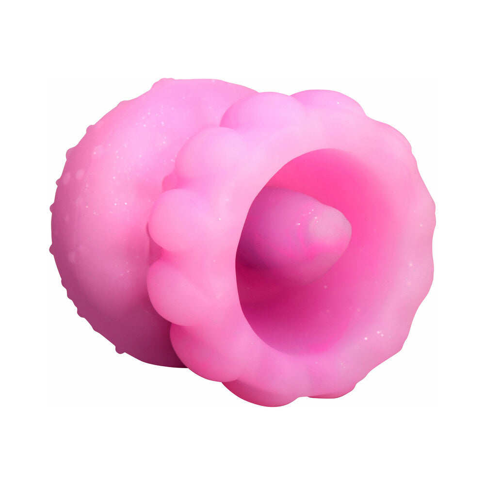 Creature Cuties Glow Jelly Licking & Vibrating Stimulator – Multi-Color