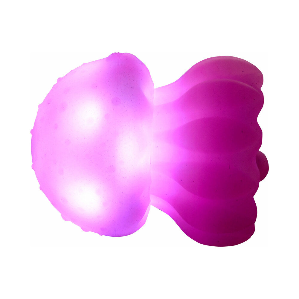 Creature Cuties Glow Jelly Licking & Vibrating Stimulator – Multi-Color