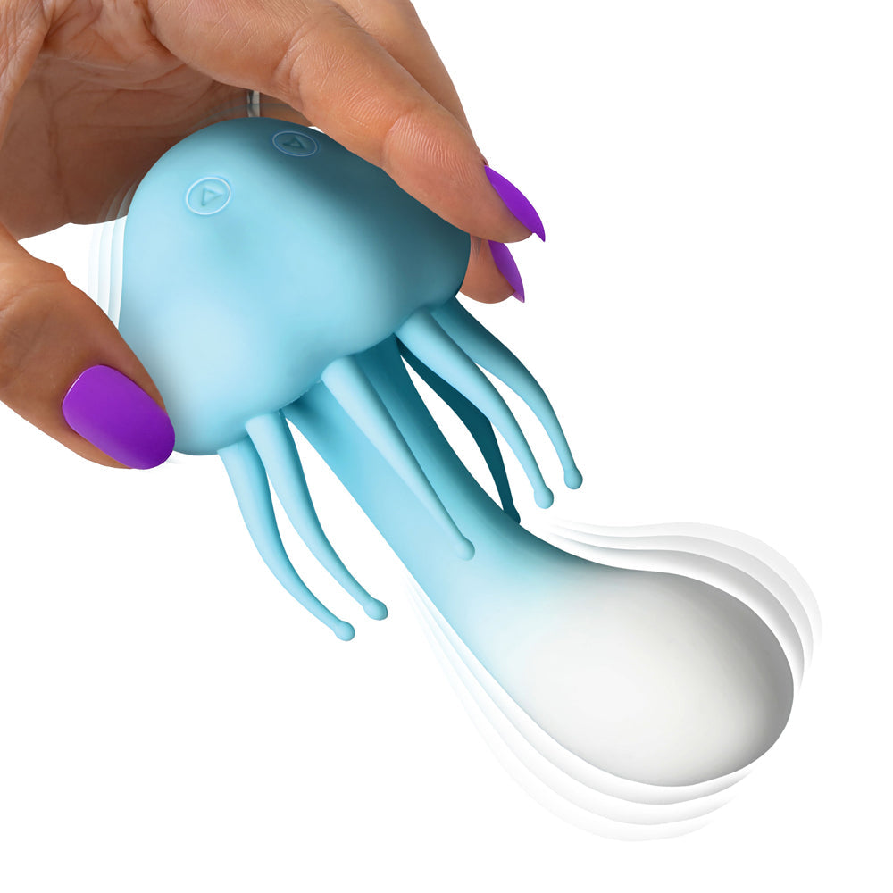 Creature Cuties Jellyfish Silicone Vibrator – Blue