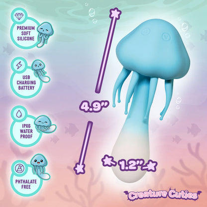 Creature Cuties Jellyfish Silicone Vibrator – Blue