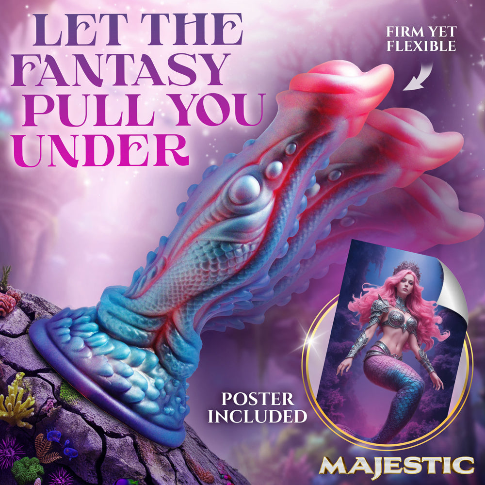 Majestic Delphine Mermaid Silicone Dildo – Multi-Color