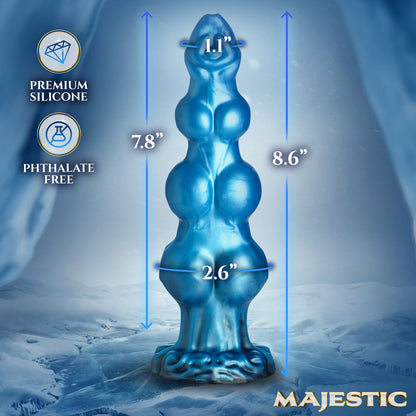 Majestic Auren Wolf King Silicone Dildo – Blue