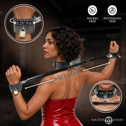 Master Series Spreader Bar with Collar – Black Metal