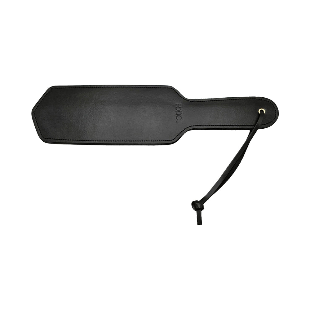 Rouge Leather Paddle with Gold Accents – Black
