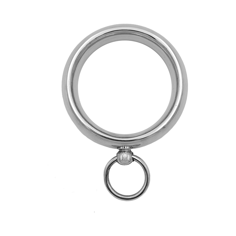 Rouge Stainless Steel Command Me Cock Ring 45mm - Silver