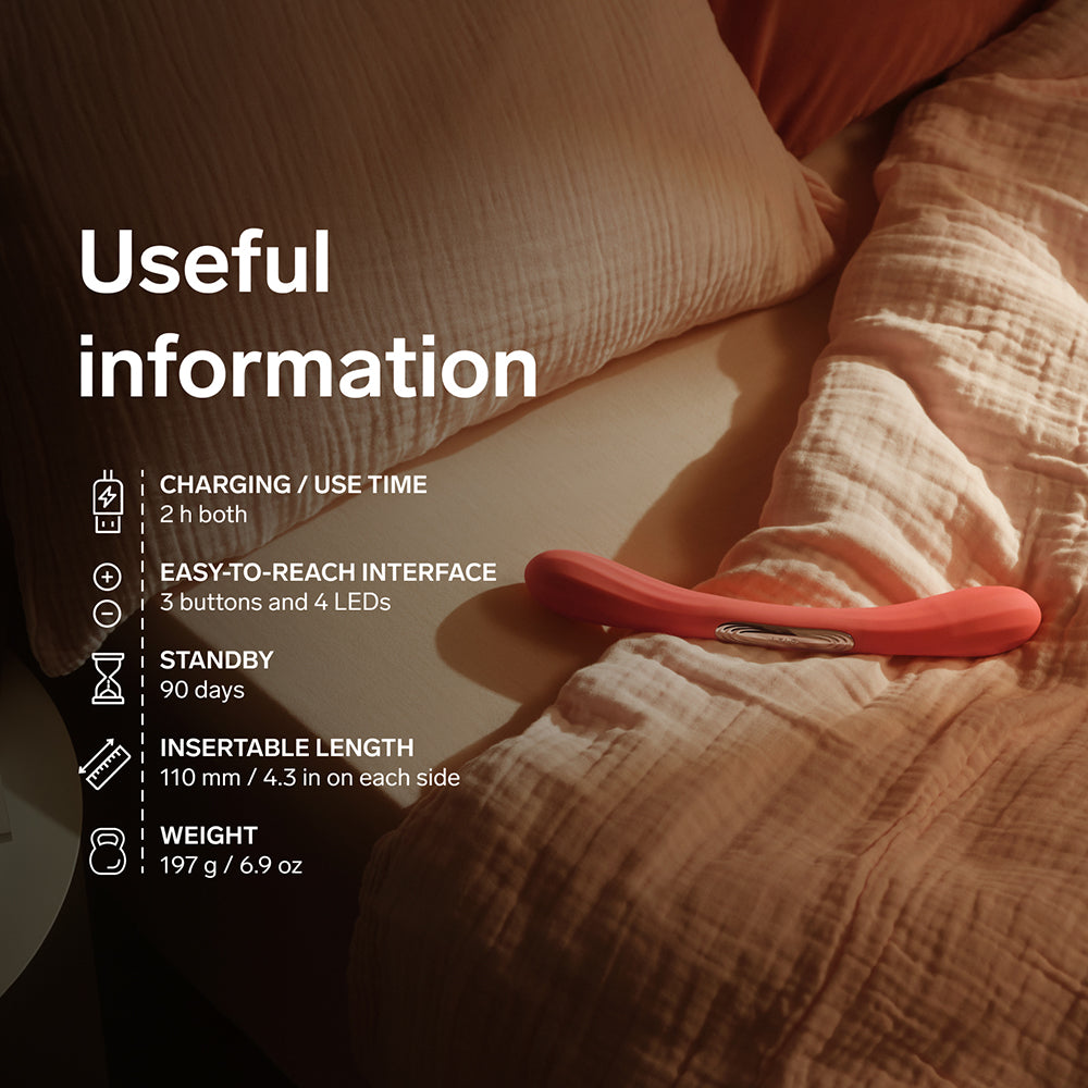 LELO BOOMERANG Dual-Sided Vibrator with 10 Settings – Hot Pink