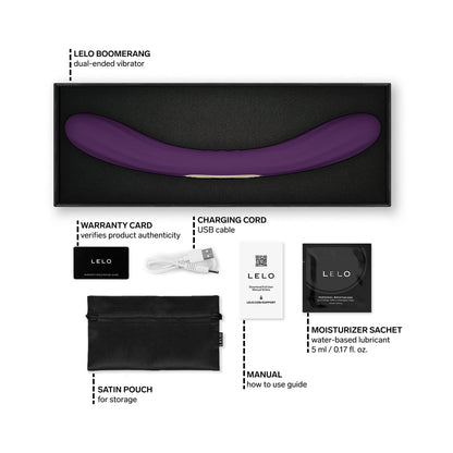 LELO BOOMERANG Dual-Sided Vibrating Device for Couples – Purple