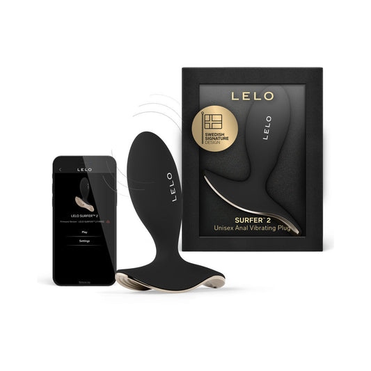 LELO Surfer 2 Unisex Anal Vibrating Plug – Black
