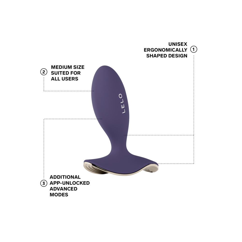 LELO Surfer 2 Unisex Vibrating Anal Plug – Cyber Purple