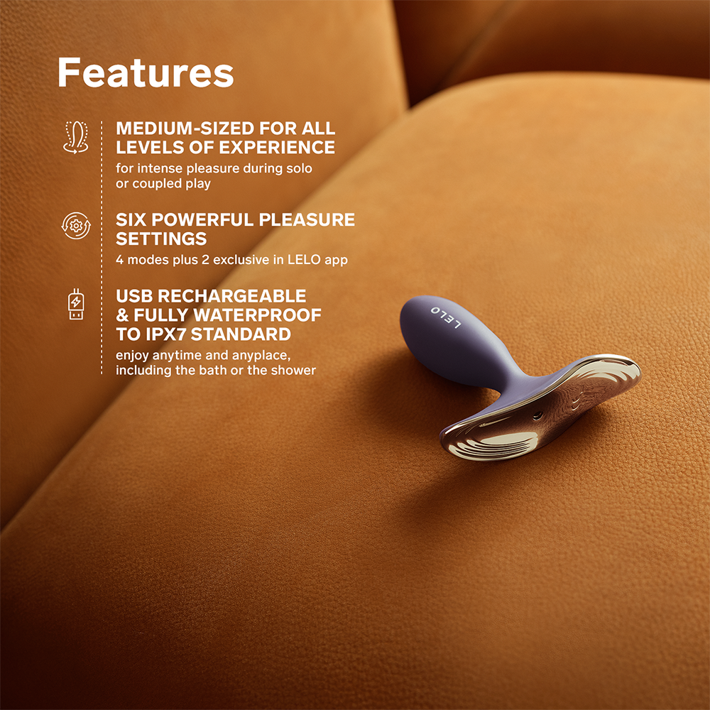 LELO Surfer 2 Unisex Vibrating Anal Plug – Cyber Purple