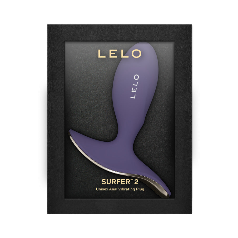 LELO Surfer 2 Unisex Vibrating Anal Plug – Cyber Purple