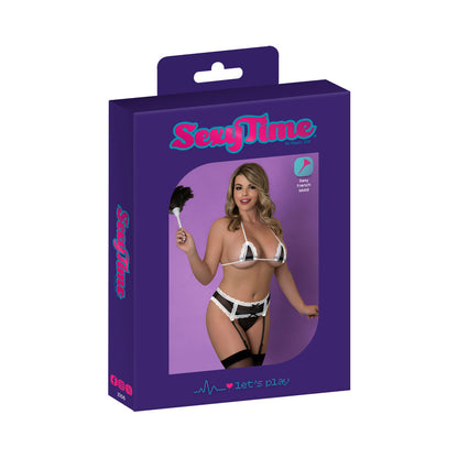 Magic Silk Sexy Time Sugar Service Queen Size Lingerie - Black