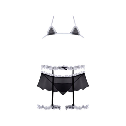 Magic Silk Sexy Time Frills & Thrills Queen Size Lingerie – Black