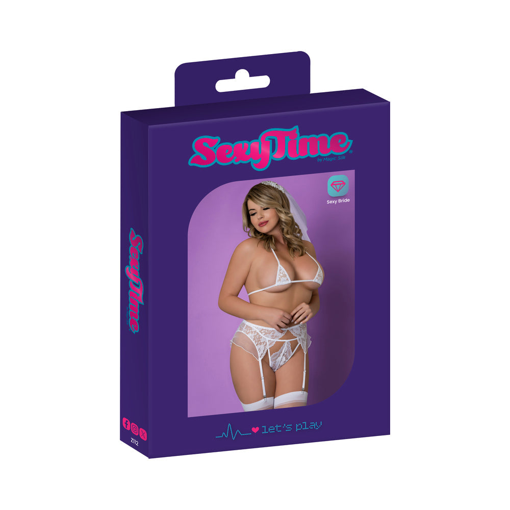 Magic Silk Sexy Time Ever After White Queen Size Lingerie