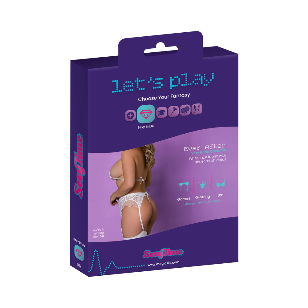 Magic Silk Sexy Time Ever After White Queen Size Lingerie