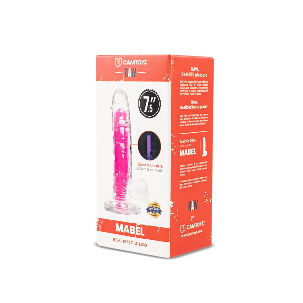Camtoyz Realistic Raw Dildo Mabel - Pink - Ergonomic Design