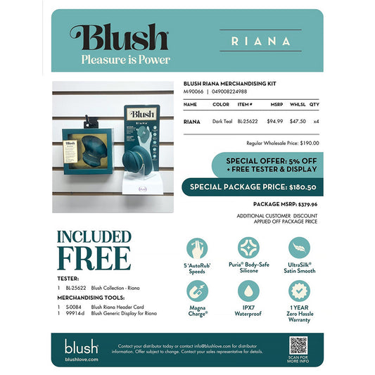 Blush Riana Merchandising Kit – Dark Teal Display Set