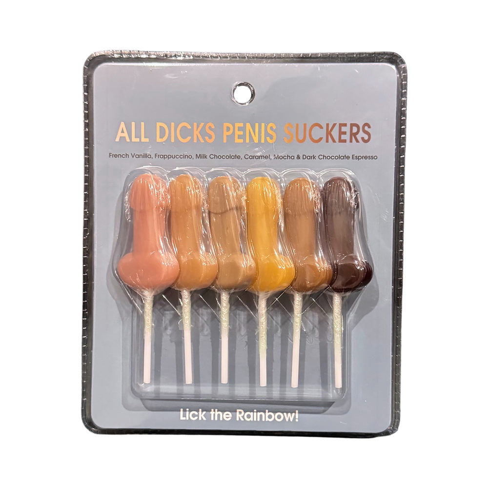 All Dicks Penis Suckers 6pk – Assorted Flavors