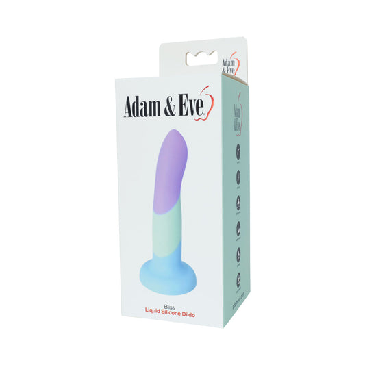Adam & Eve Bliss Liquid Silicone Dildo – Multi-Color