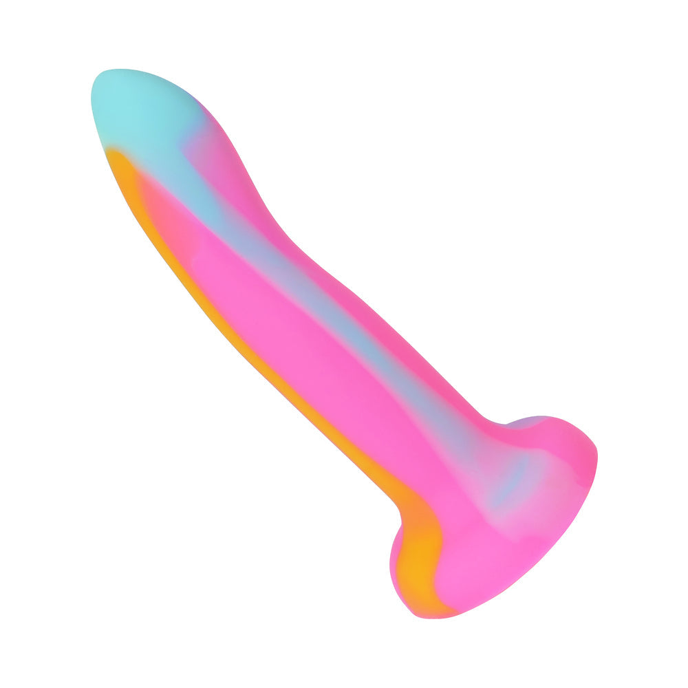Adam & Eve Whimsy Glow-In-The-Dark Dildo – Multi-Color