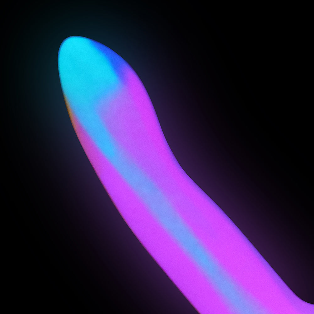 Adam & Eve Whimsy Glow-In-The-Dark Dildo – Multi-Color